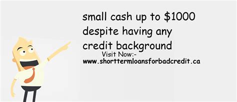 Short Term Loans Bad Credit Canada